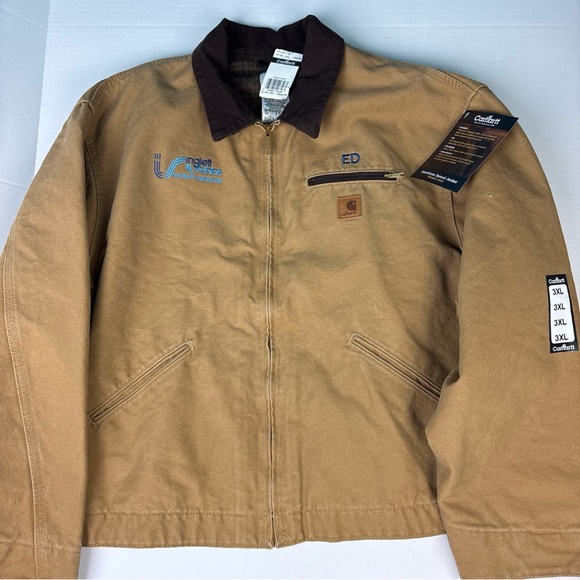 Carhartt Men's 3XL Jacket J97 CML Sandstone Detroit Blanket Lined